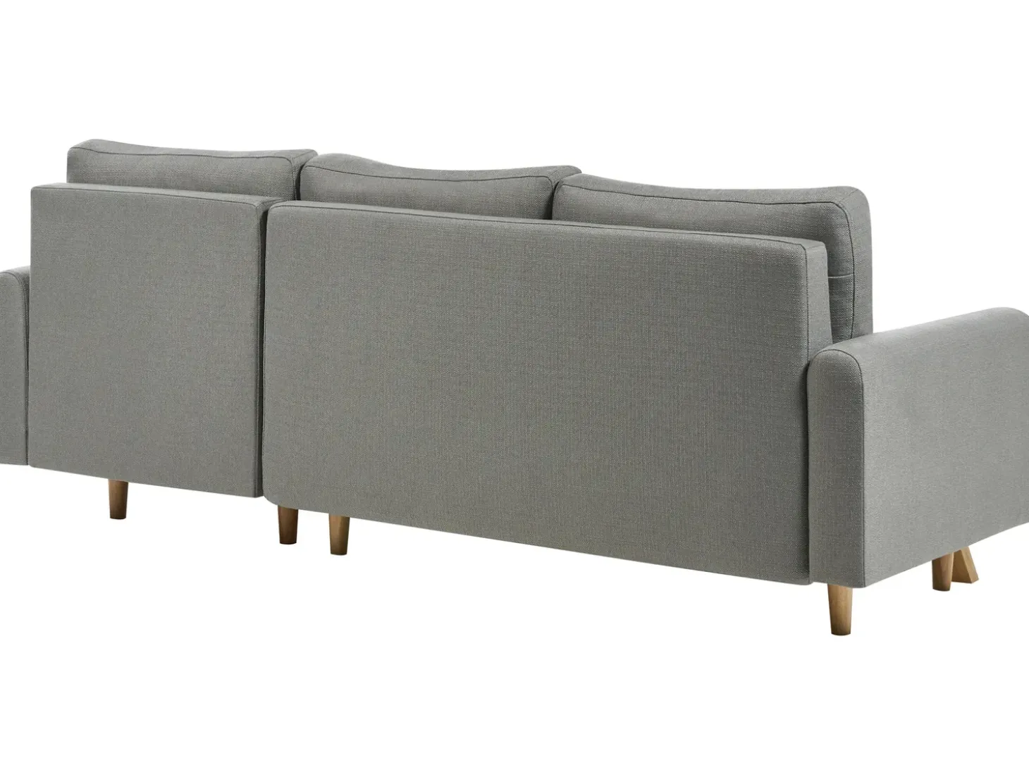 Sovesofa 3 personers SIRO Grå med opbevaring Venstrevendt
