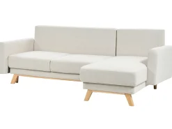 Sovesofa 3 personers SIRO Lys Beige med opbevaring Venstrevendt