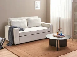 Sovesofa 2 personers UTTELA Cremehvid