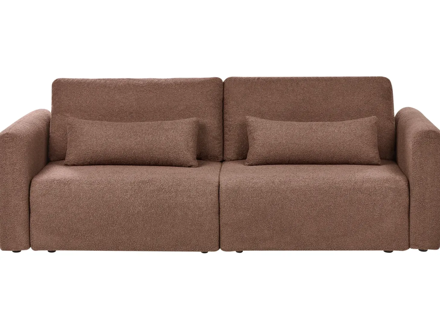 Sovesofa 3 personers VAXHOLM Boucle Brun med opbevaring