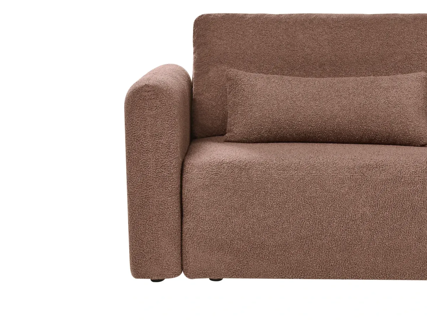 Sovesofa 3 personers VAXHOLM Boucle Brun med opbevaring