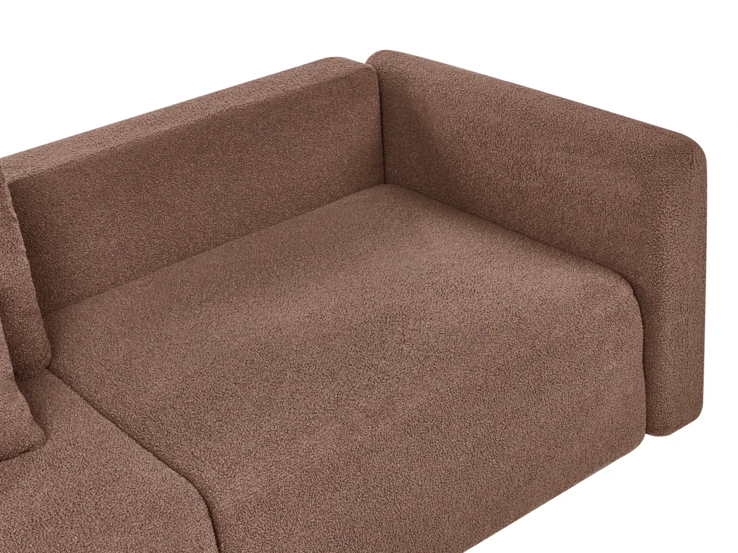 Sovesofa 3 personers VAXHOLM Boucle Brun med opbevaring