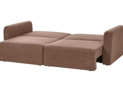 Sovesofa 3 personers VAXHOLM Boucle Brun med opbevaring