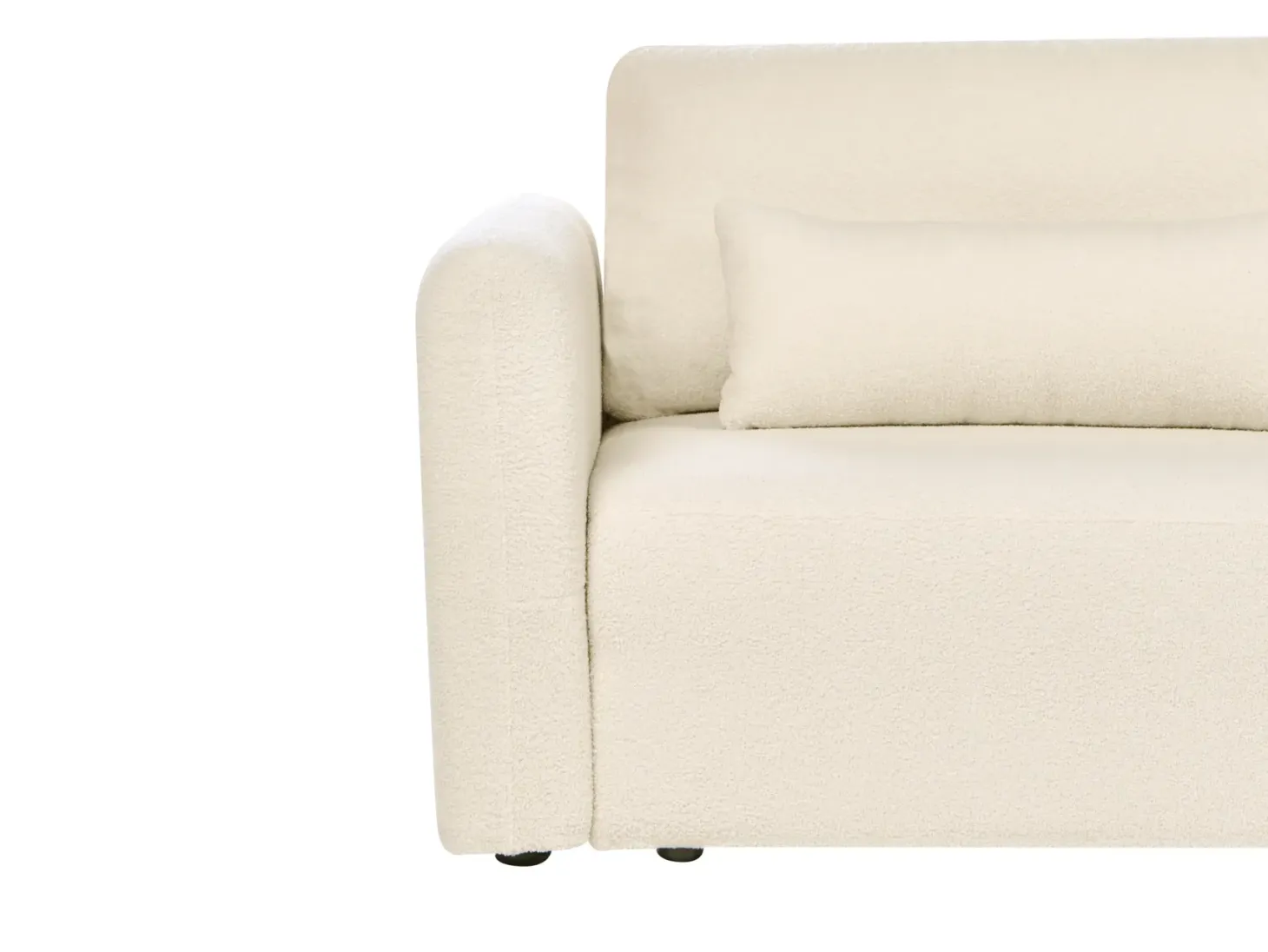 Sovesofa 3 personers VAXHOLM Boucle Cremehvid med opbevaring