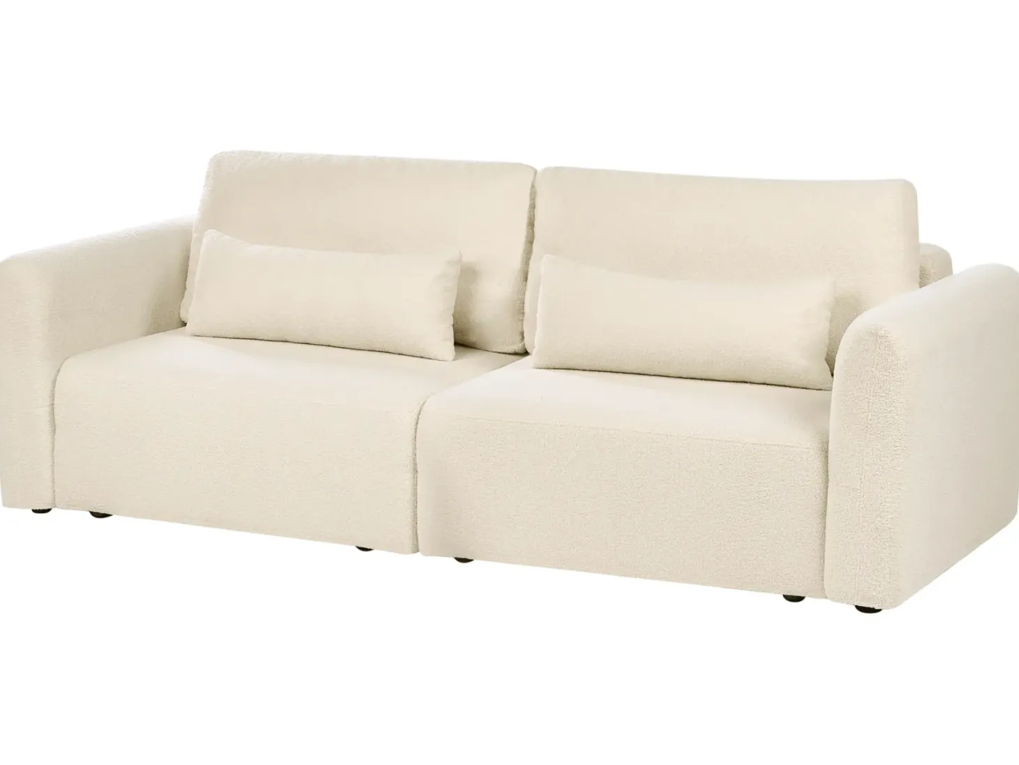 Sovesofa 3 personers VAXHOLM Boucle Cremehvid med opbevaring