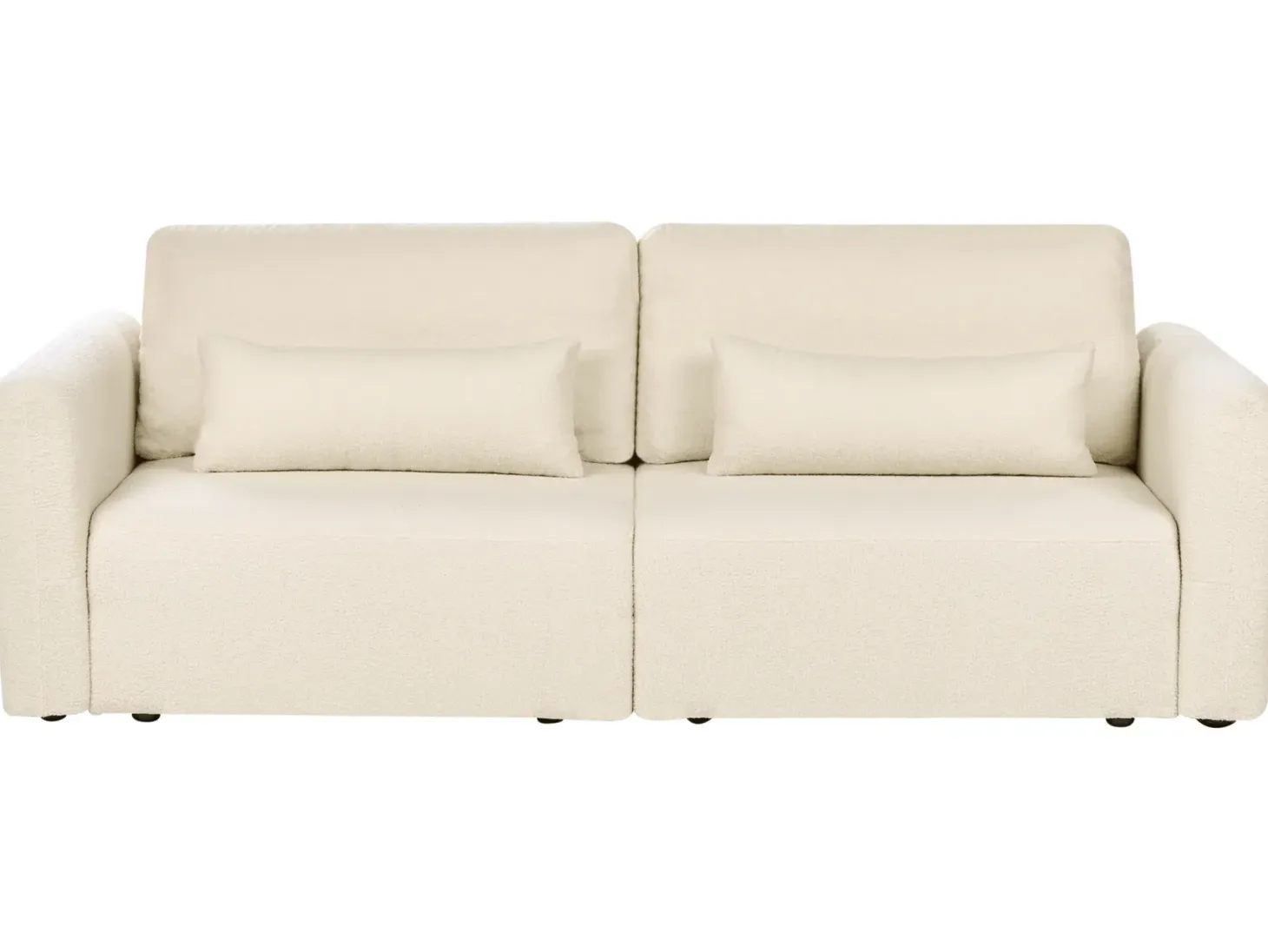 Sovesofa 3 personers VAXHOLM Boucle Cremehvid med opbevaring