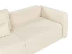 Sovesofa 3 personers VAXHOLM Boucle Cremehvid med opbevaring