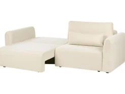 Sovesofa 3 personers VAXHOLM Boucle Cremehvid med opbevaring