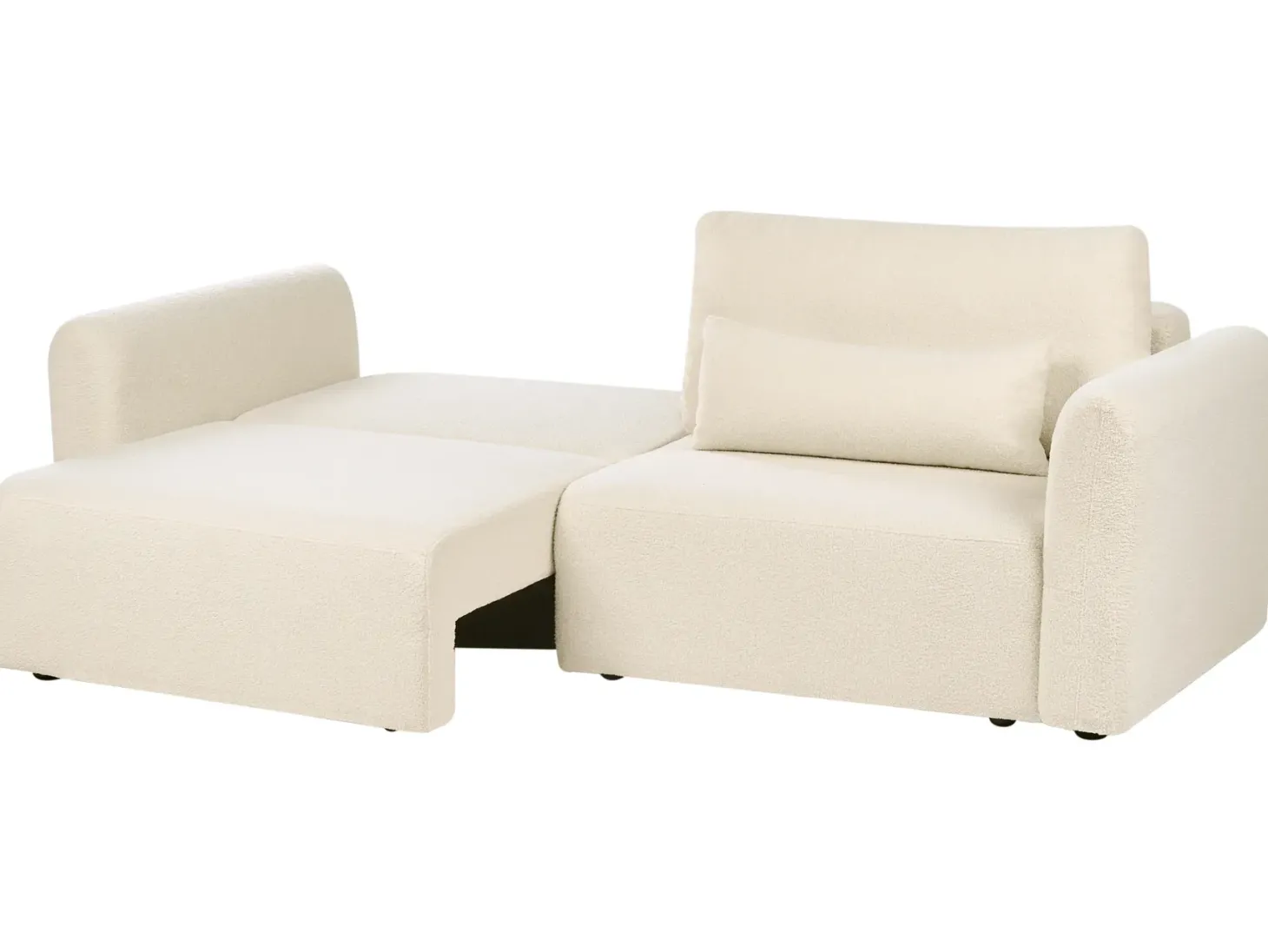 Sovesofa 3 personers VAXHOLM Boucle Cremehvid med opbevaring