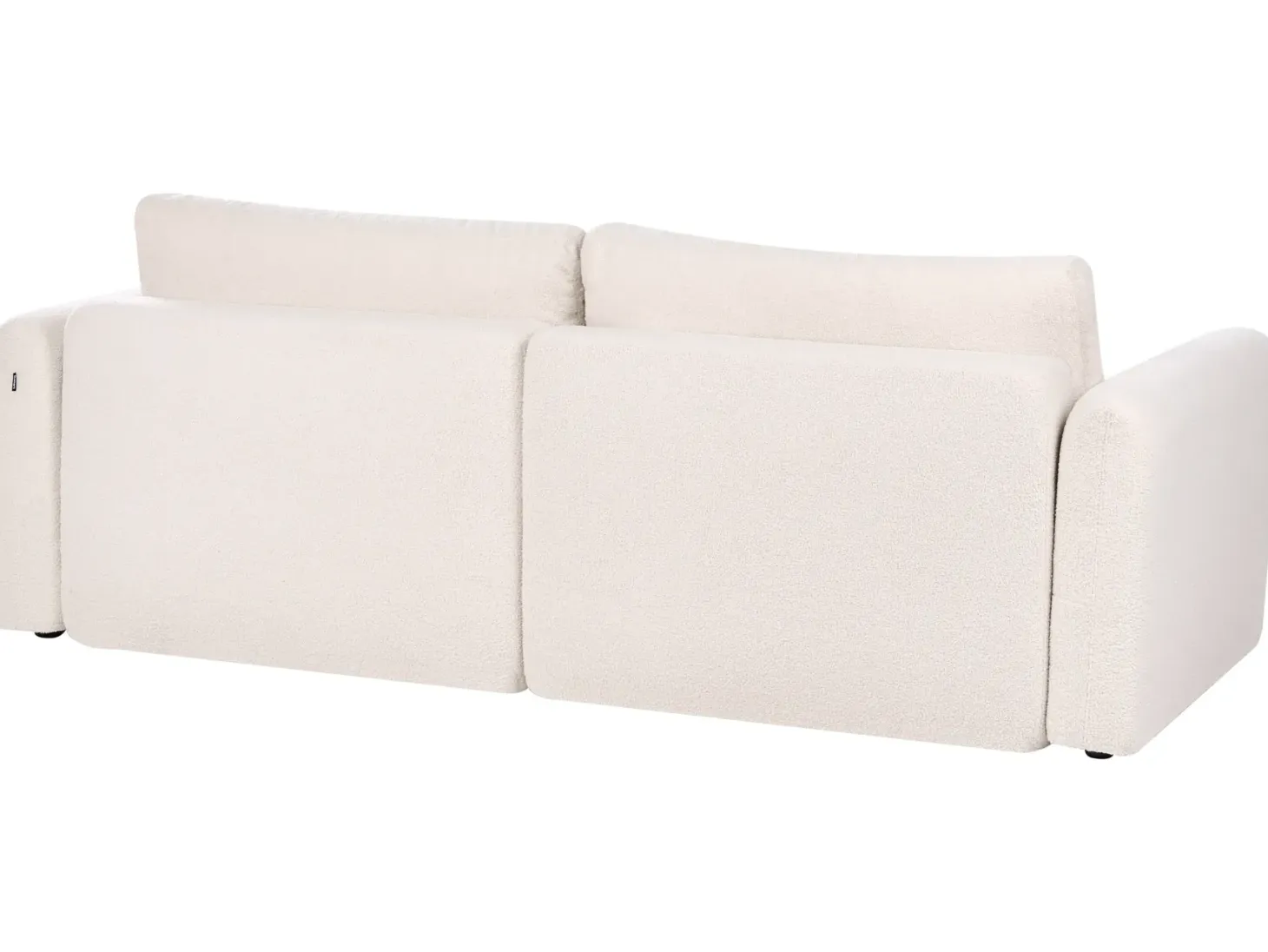 Sovesofa 3 personers VAXHOLM Boucle Lys Beige med opbevaring