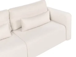 Sovesofa 3 personers VAXHOLM Boucle Lys Beige med opbevaring