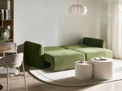 Sovesofa 3 personers VAXHOLM Grøn med opbevaring