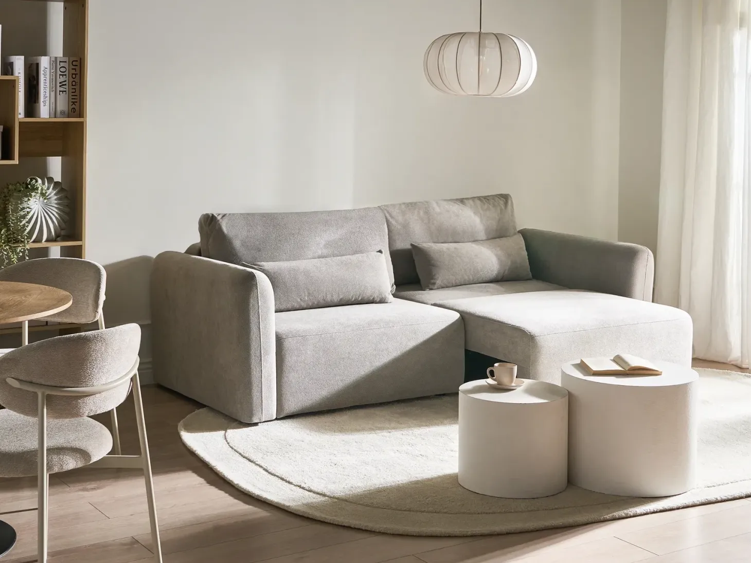 Sovesofa 3 personers VAXHOLM Grå med opbevaring