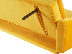 Sovesofa 3 personers VETTRE Velour Gul