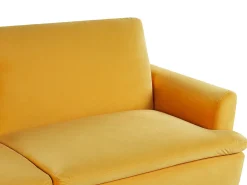 Sovesofa 3 personers VETTRE Velour Gul