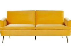 Sovesofa 3 personers VETTRE Velour Gul