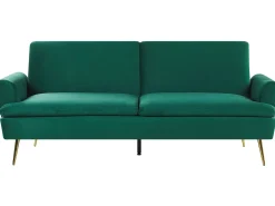 Sovesofa 3 personers VETTRE Velour Mørkegrøn