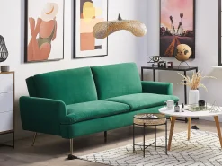 Sovesofa 3 personers VETTRE Velour Mørkegrøn