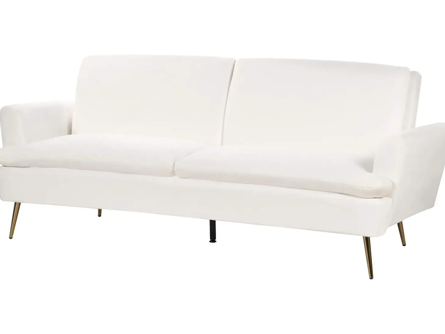 Sovesofa 3 personers VETTRE Velour Cremehvid