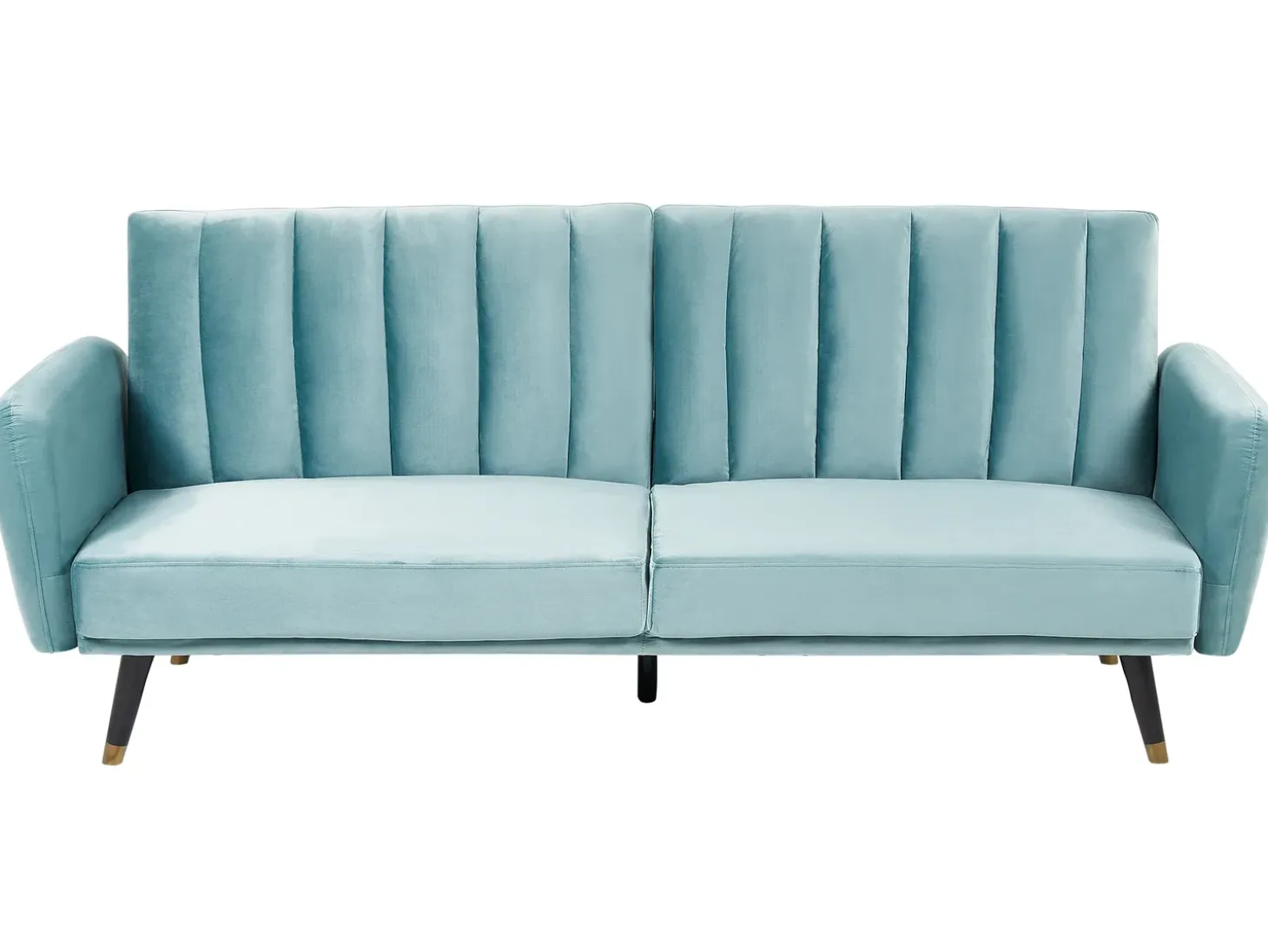 Sovesofa 3 personers VIMMERBY Velour Himmelblå