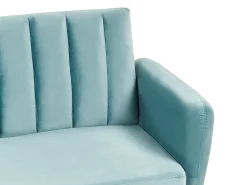 Sovesofa 3 personers VIMMERBY Velour Himmelblå