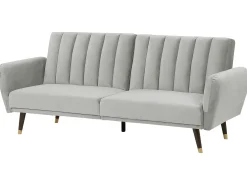 Sovesofa 3 personers VIMMERBY Velour Lysegrå