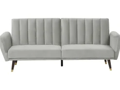 Sovesofa 3 personers VIMMERBY Velour Lysegrå