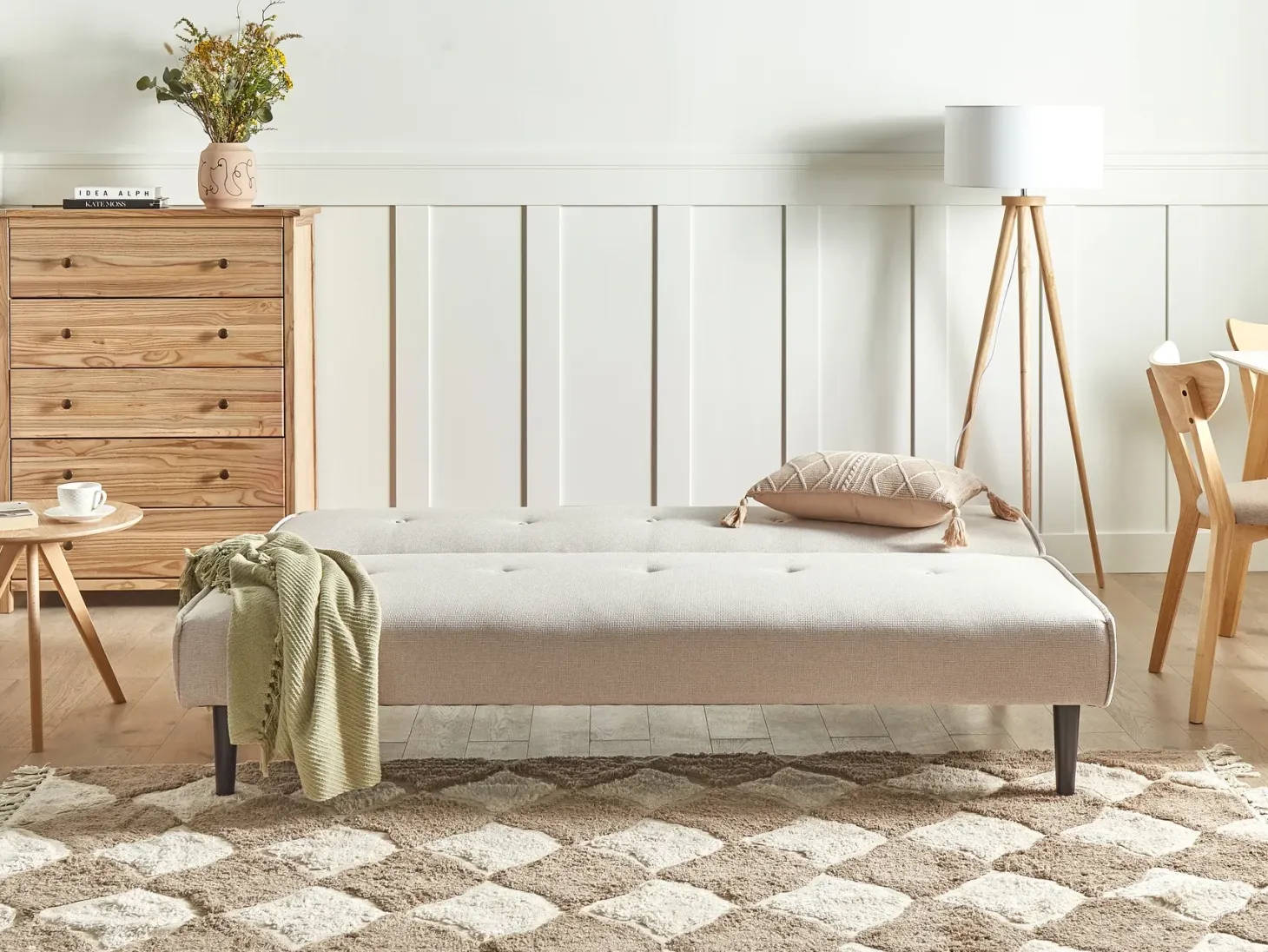 Sovesofa 3 personers VISBY Lys Beige