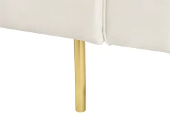 Sovesofa 3 personers VISNES Velour Cremehvid