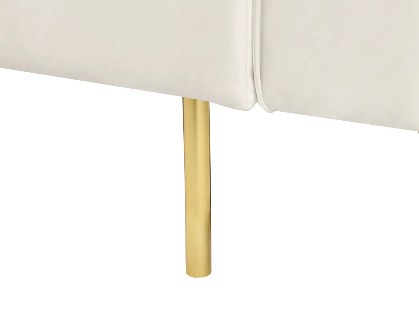 Sovesofa 3 personers VISNES Velour Cremehvid