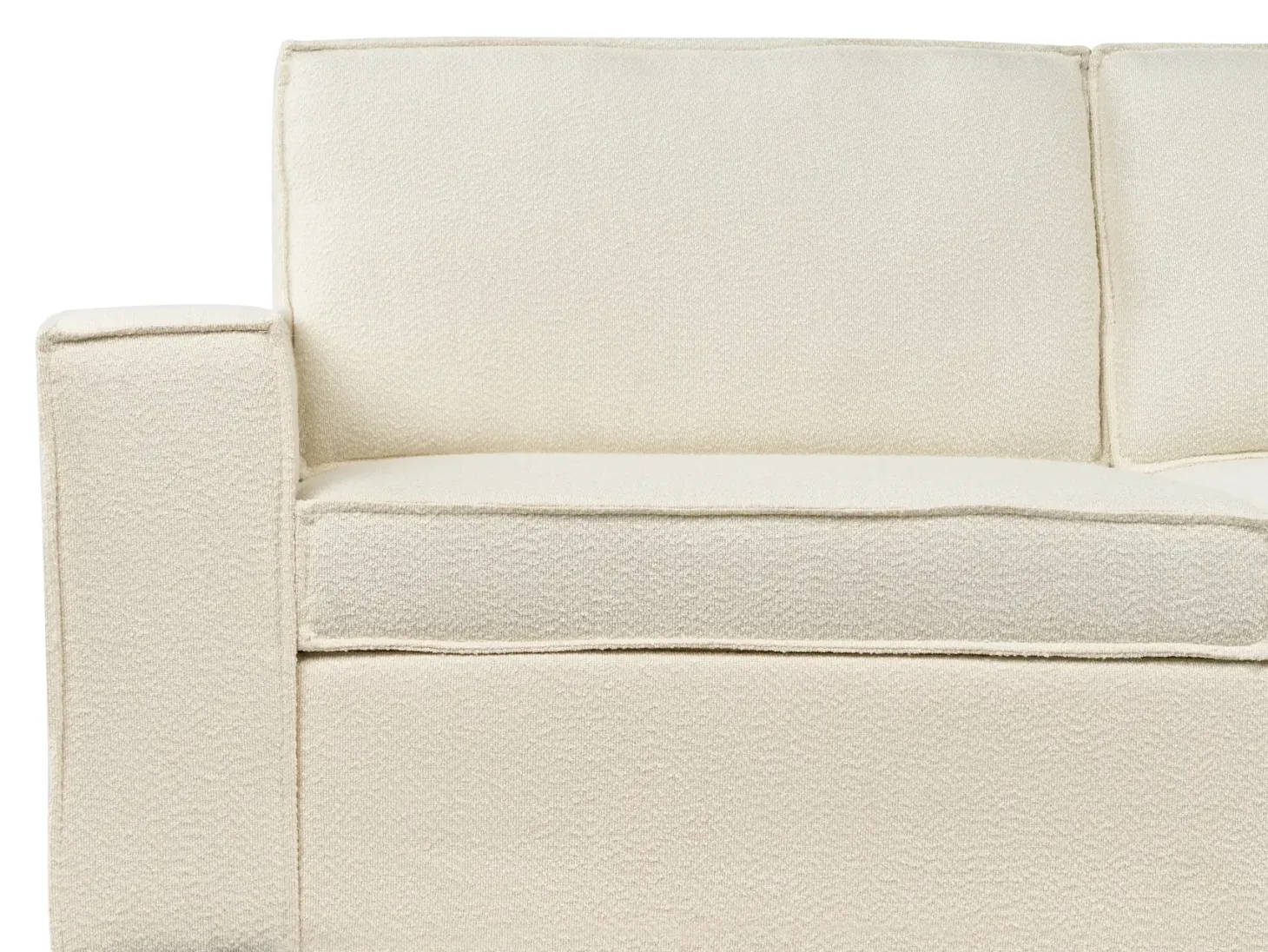 Sovesofa 3 personers VUOKATTI Boucle Cremehvid