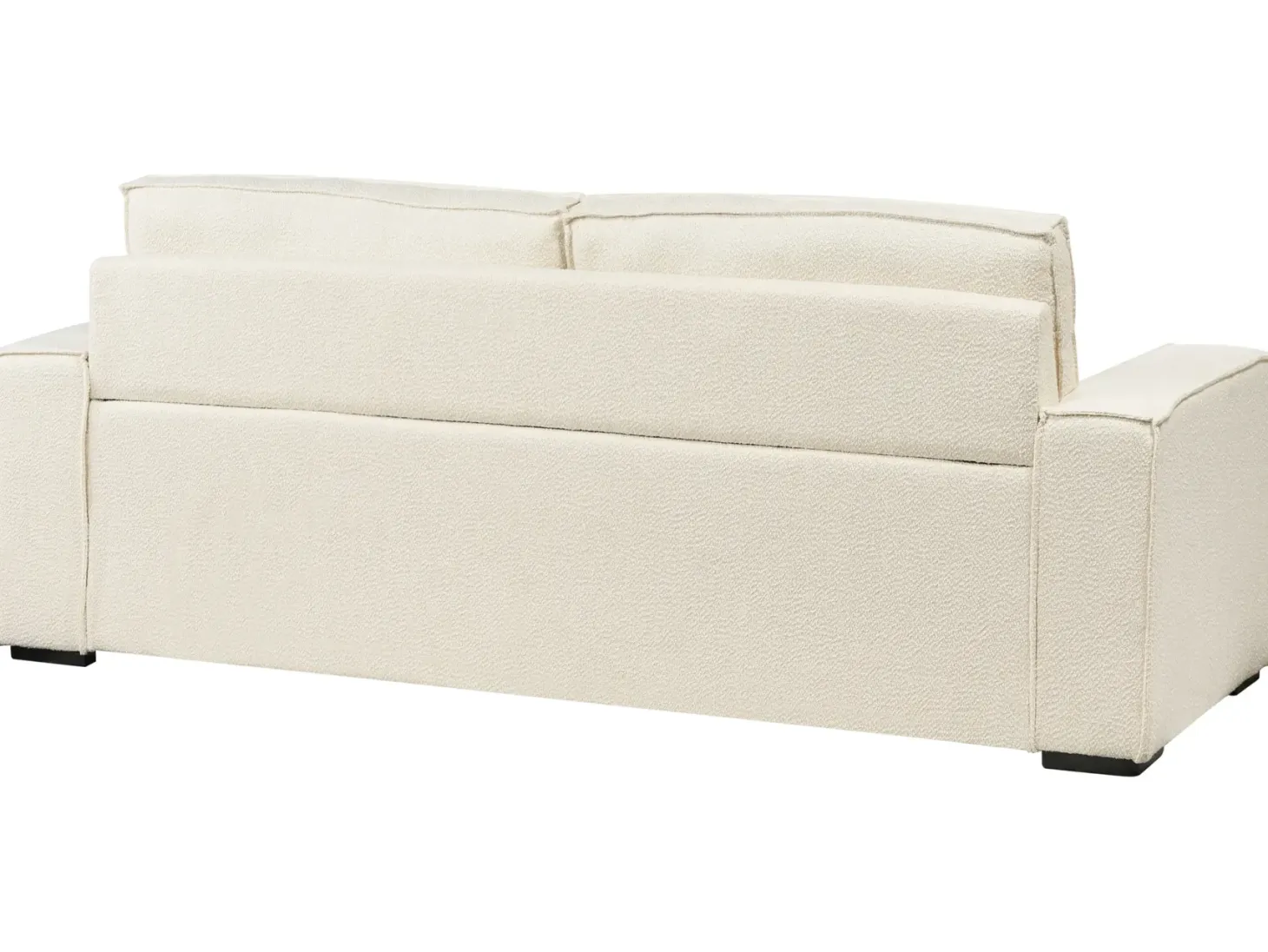 Sovesofa 3 personers VUOKATTI Boucle Cremehvid