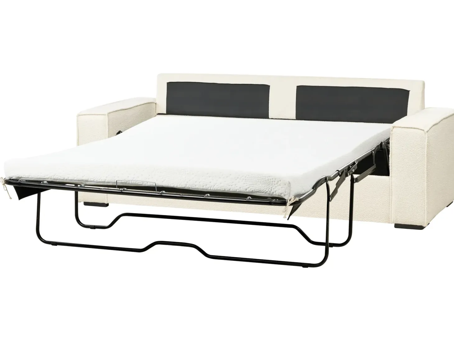 Sovesofa 3 personers VUOKATTI Boucle Cremehvid