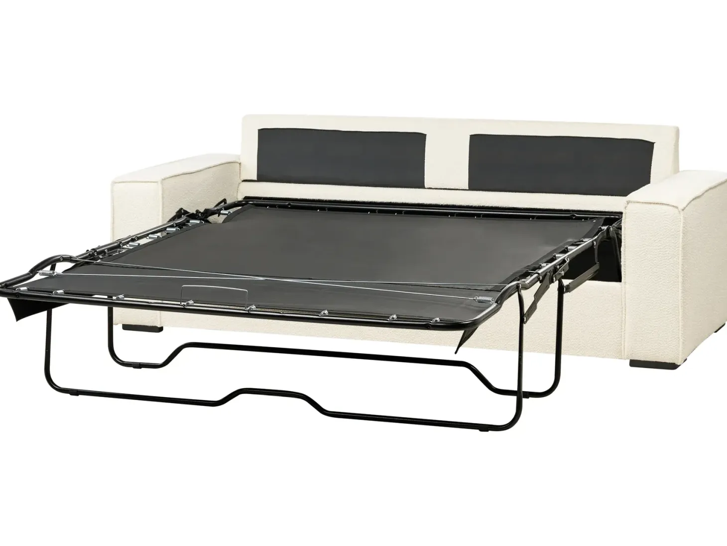 Sovesofa 3 personers VUOKATTI Boucle Cremehvid
