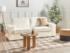 Sovesofa 3 personers VUOKATTI Boucle Cremehvid