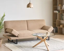 Sovesofa 2 personers YORK Boucle Sand Beige