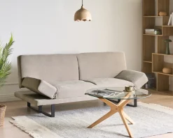 Sovesofa 2 personers YORK Chenille Lys Beige