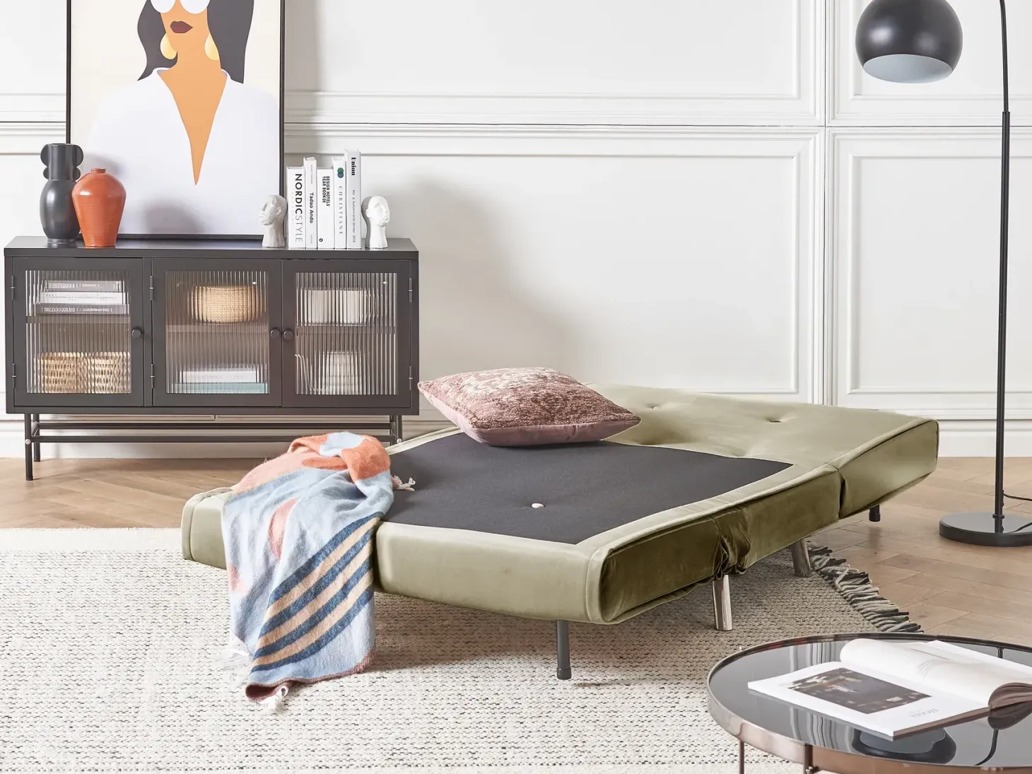 Sovestol FARRIS Velour Olivengrøn