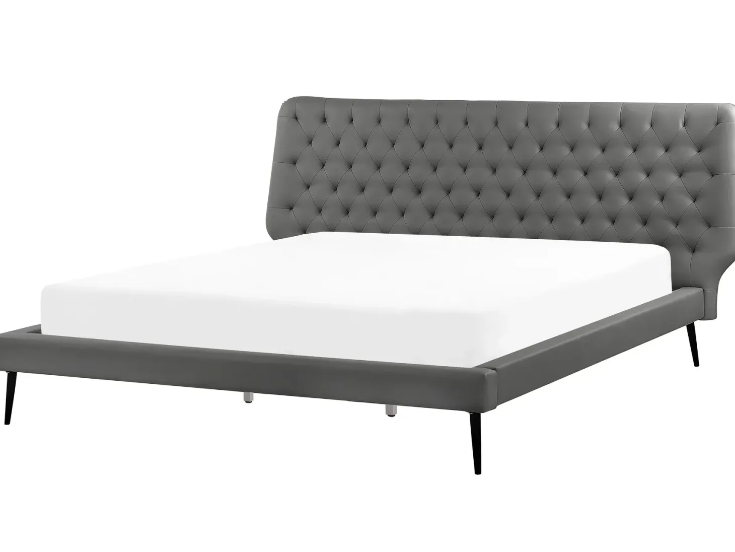 Soveværelse sæt Kunstlæder ESSONNE 180 x 200 cm Grå