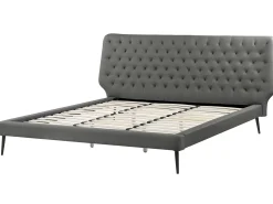 Soveværelse sæt Kunstlæder ESSONNE 180 x 200 cm Grå
