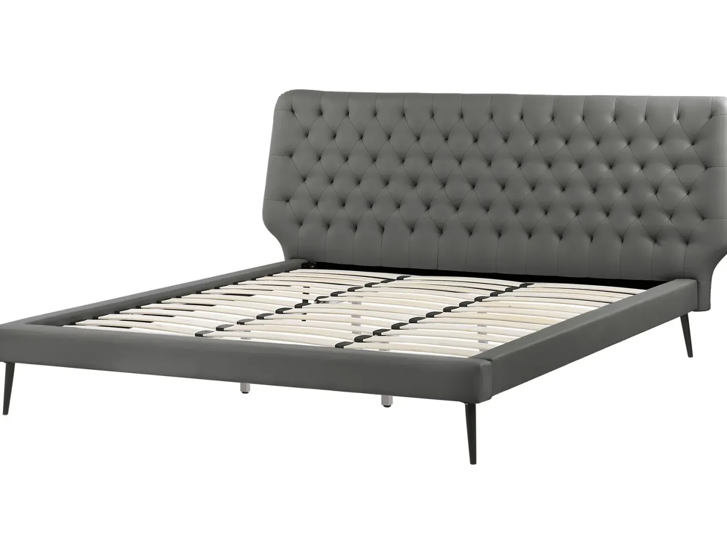 Soveværelse sæt Kunstlæder ESSONNE 180 x 200 cm Grå