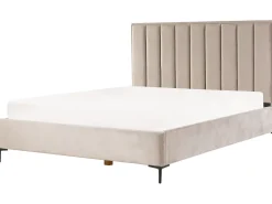Soveværelse sæt SEZANNE Velour Brungrå 180 x 200 cm