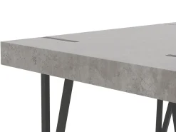 Spisebord ADENA Grå betoneffekt 150 cm 90 cm