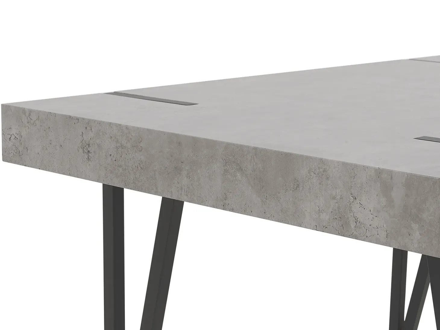Spisebord ADENA Grå betoneffekt 150 cm 90 cm