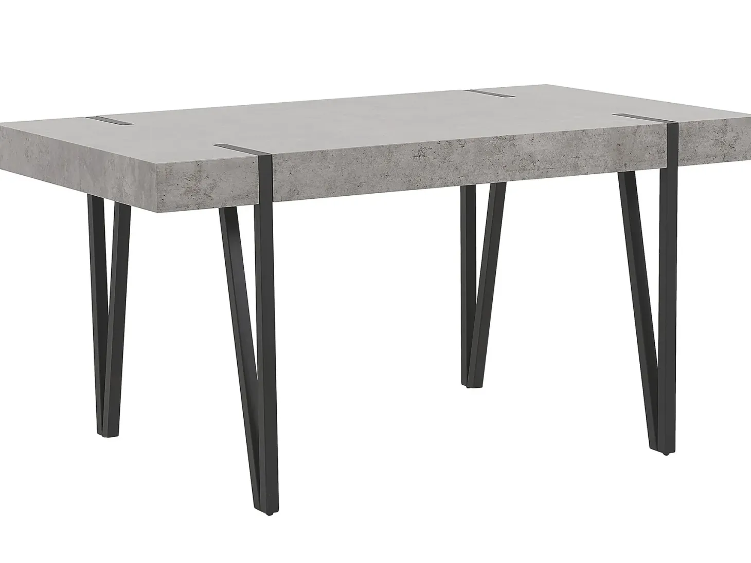 Spisebord ADENA Grå betoneffekt 150 cm 90 cm