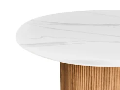 Spisebord ALBINA Hvid marmor 120 cm 120 cm