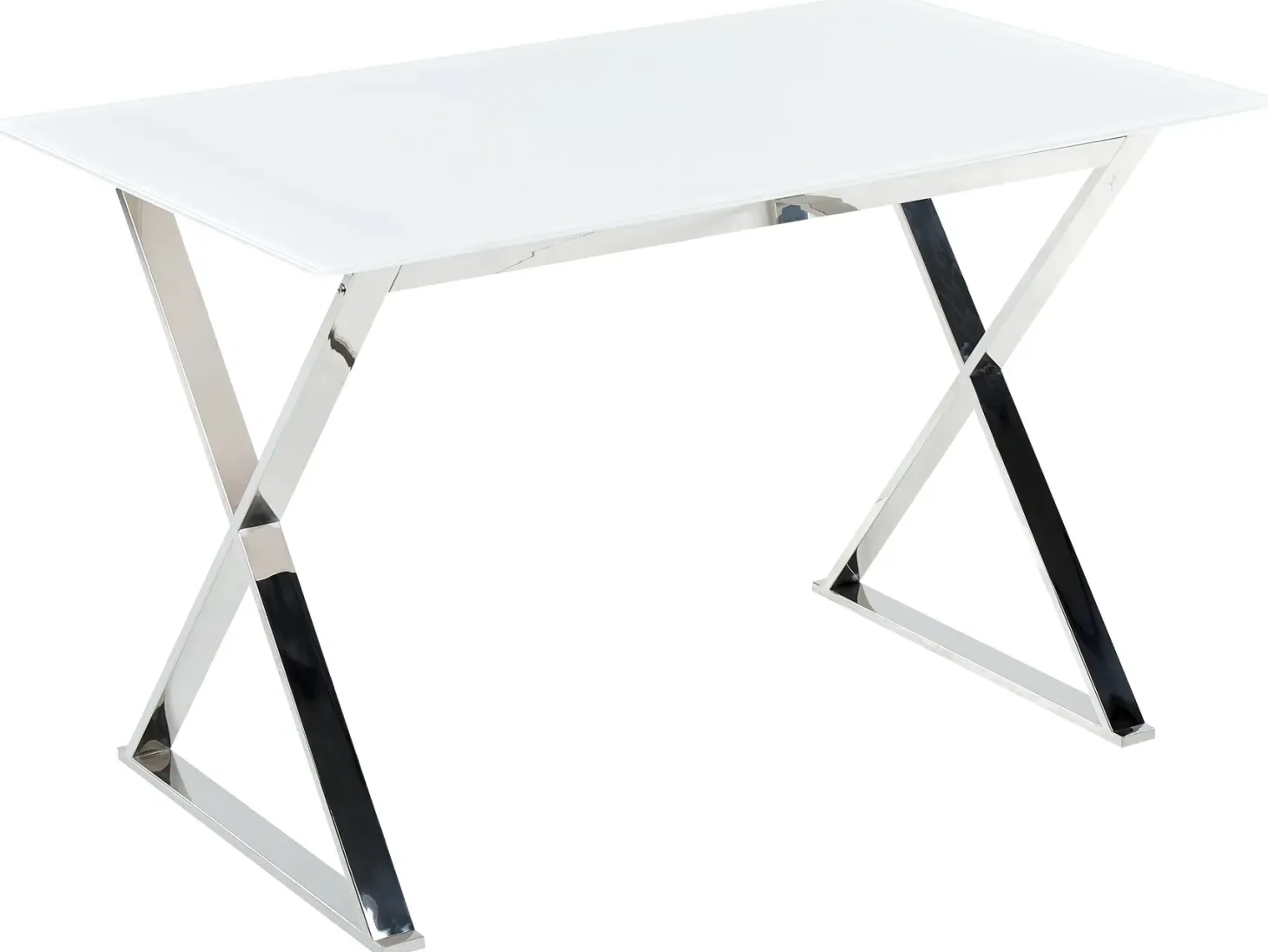 Spisebord ATTICA Hvid 120 cm 70 cm Hærdet glas