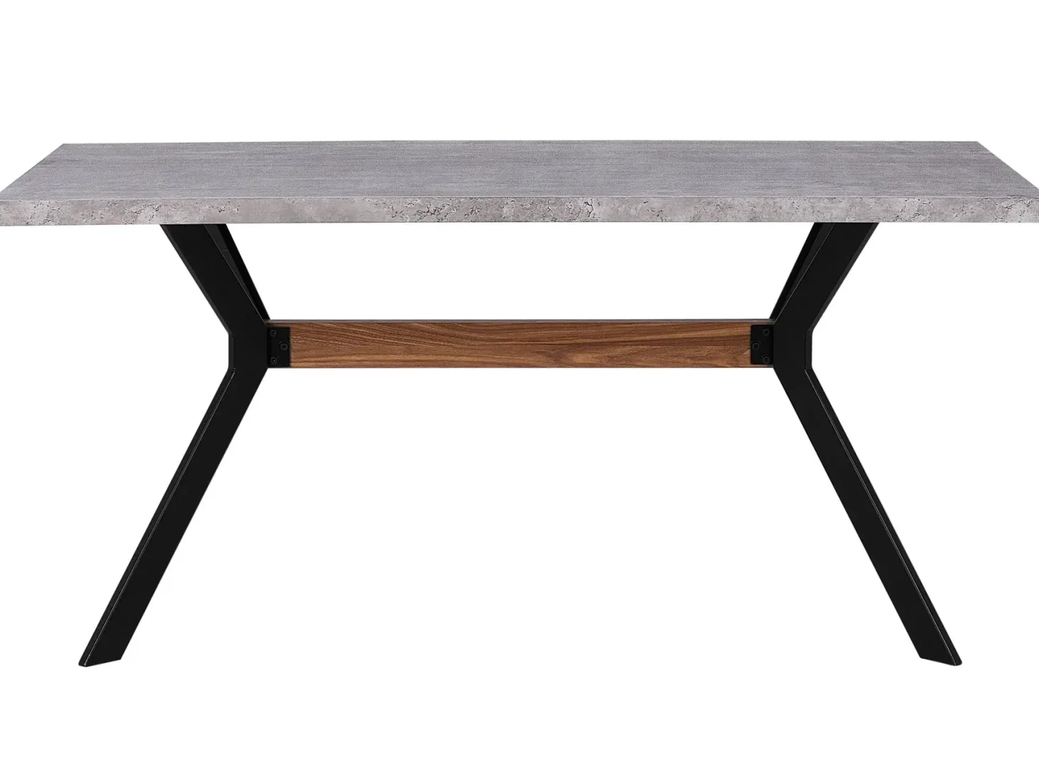 Spisebord BENSON Grå betoneffekt 160 cm 90 cm
