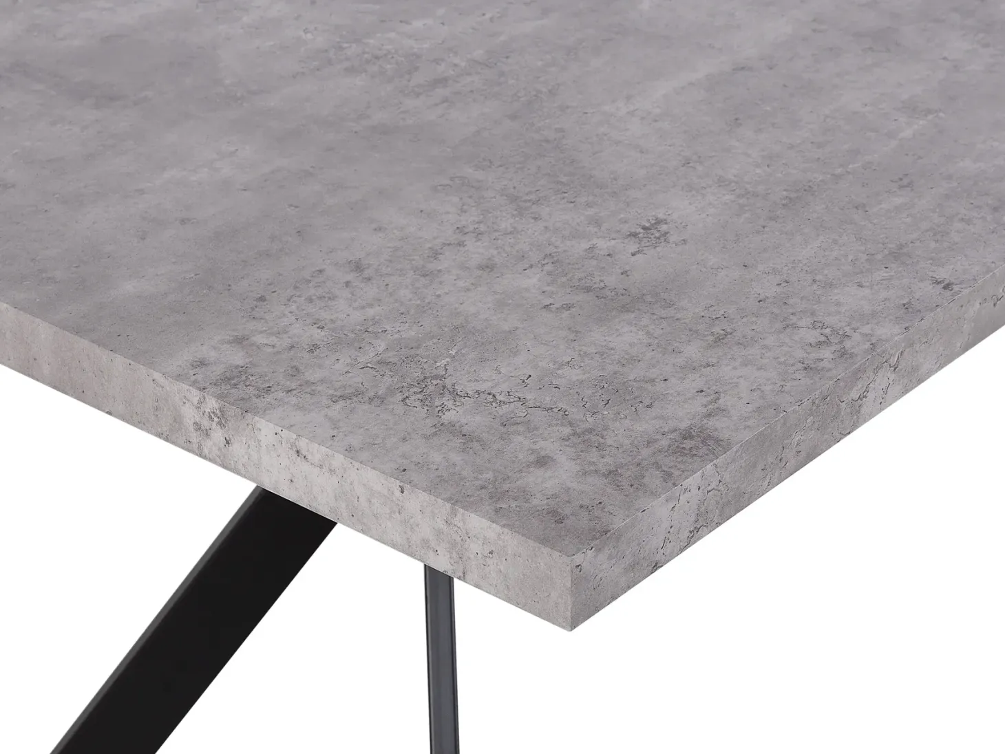 Spisebord BENSON Grå betoneffekt 160 cm 90 cm