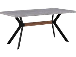 Spisebord BENSON Grå betoneffekt 160 cm 90 cm